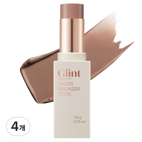 Glint 쉬어 브론저 스틱 7g, 스모크드, 4개