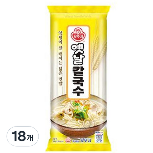 오뚜기 옛날 칼국수, 500g, 18개
