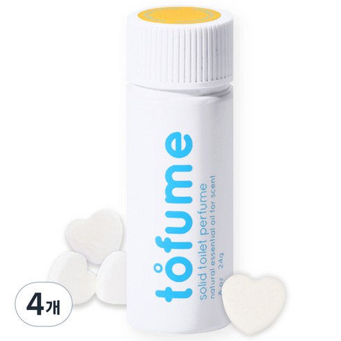 토퓸 화장실방향제 일랑일랑 민트, 24g, 4개, 쿨/민트향