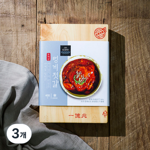 MSUSAN 멍게젓갈, 400g, 3개