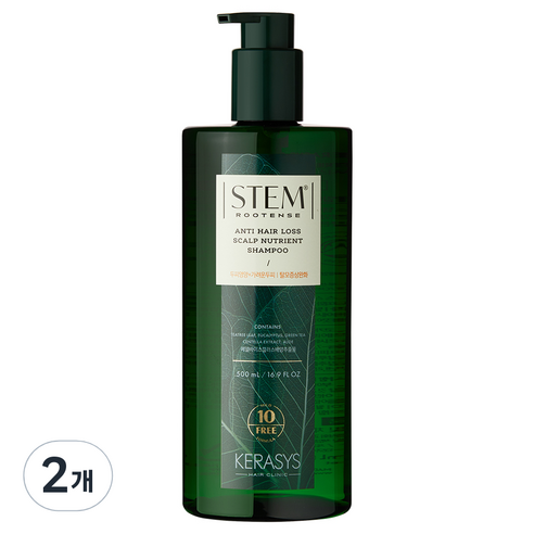 케라시스 스템루텐스 두피영양샴푸 두피쿨링 탈모케어, 2개, 500ml