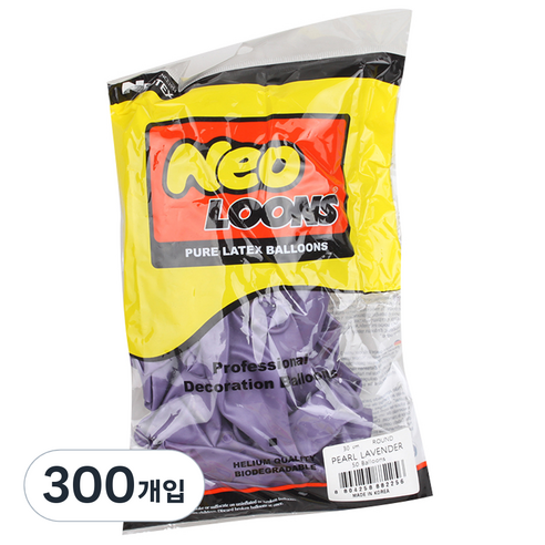 네오룬스 라운드풍선 30cm, 펄 라벤더, 300개