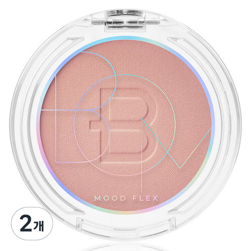 비오엠 무드 플렉스 파우더 블러쉬 4.3g, 01 WARM PINK, 2개