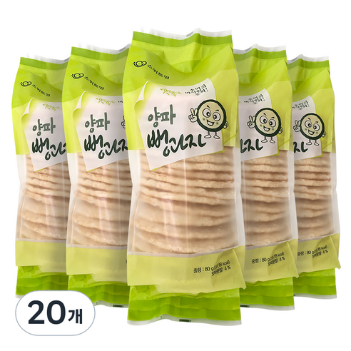 스위트영 양파 스낵 뻥과자, 80g, 20개
