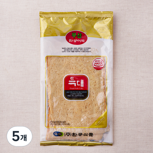 환공어묵 사각특대 어묵, 210g, 5개