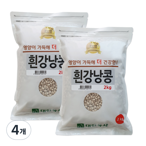 대한농산 흰강낭콩, 4kg, 2개