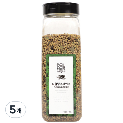 딜리셔스마켓 피클링스파이스 향신료 대형, 450g, 5개