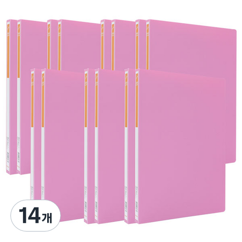 드림 PP 레버화일 A4 2p, 분홍, 14개
