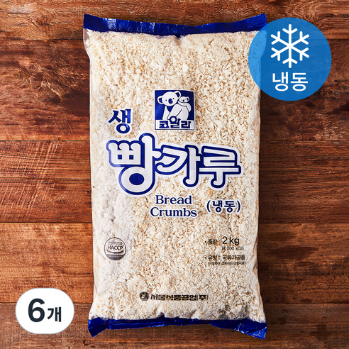 코알라 생빵가루 (냉동), 2kg, 1개입, 6개