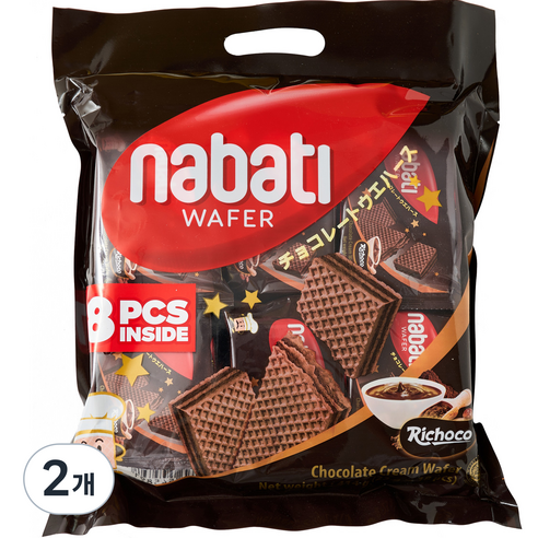나바티 초콜릿 웨이퍼 18p, 414g, 2개