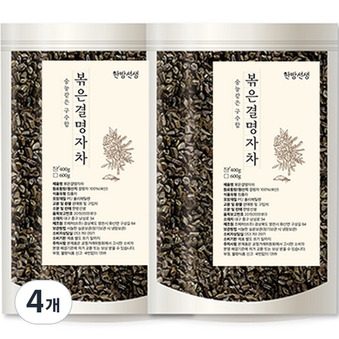 한방선생 볶은 결명자, 400g, 1개입, 4개