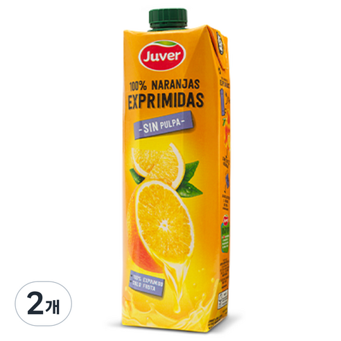 후버 착즙 오렌지주스, 1L, 2개