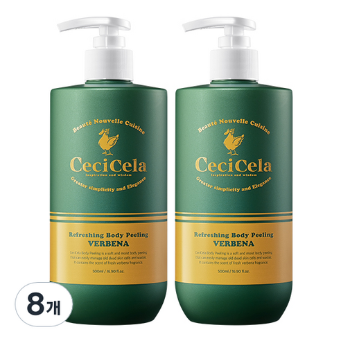 쎄씨쎌라 리프레싱 바디필링, 8개, 500ml