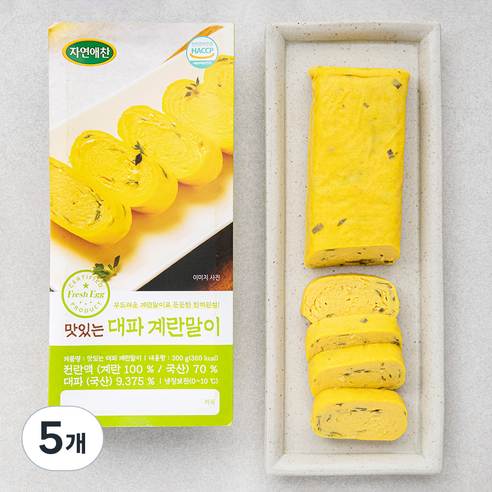 자연애찬 맛있는 대파 계란말이, 300g, 5개