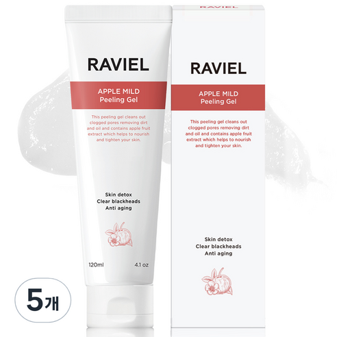 라비엘 사과 마일드 필링젤, 120ml, 5개