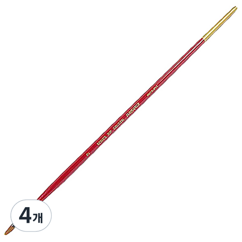 바바라 나이론모 유화 아크릴붓 20F, 2호, 4개