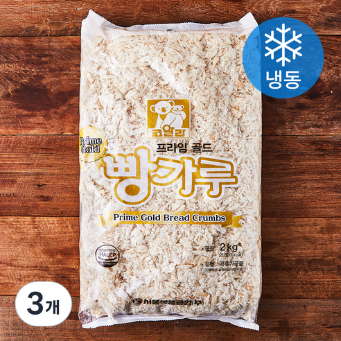 코알라 프라임 골드 빵가루 (냉동), 2kg, 1개입, 3개