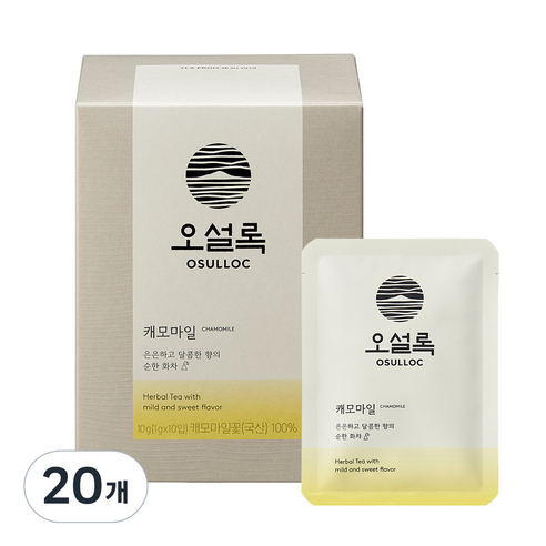 오설록 캐모마일 침출차, 1g, 20개입, 1개