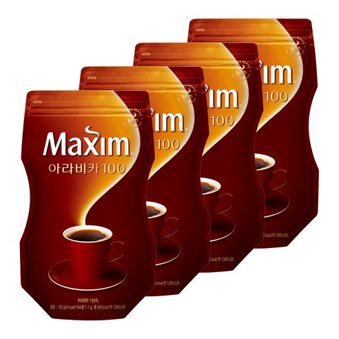 맥심 아라비카 100, 150g, 1개입, 4개