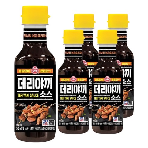 오뚜기 데리야끼 소스, 345g, 5개