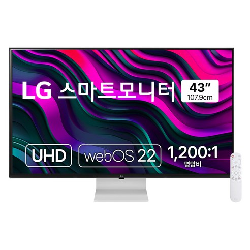 LG전자 4K UHD 스마트 모니터 방문설치, 107.9cm, 43SQ700SW