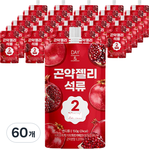 데이앤 곤약젤리 석류, 150g, 60개