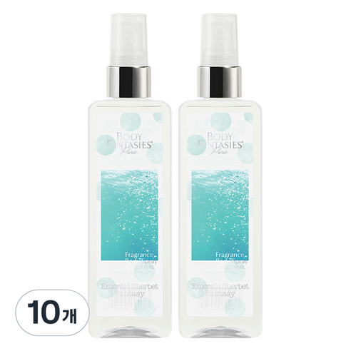 바디판타지 바디미스트 퓨어 에메랄드 셔벗 판타지, 118ml, 10개