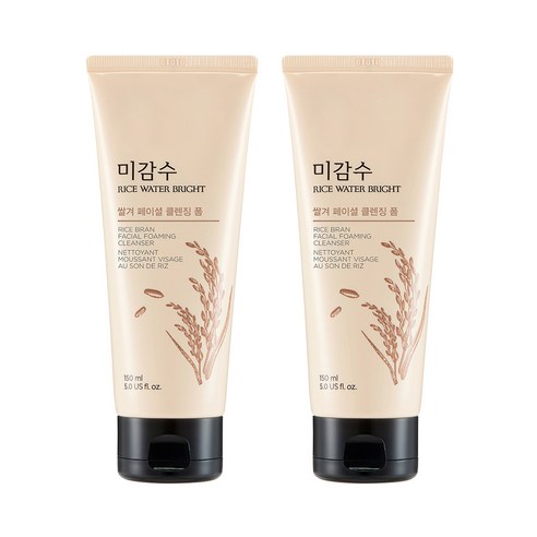 더페이스샵 미감수 브라이트 쌀겨 페이셜 클렌징 폼, 150ml, 2개