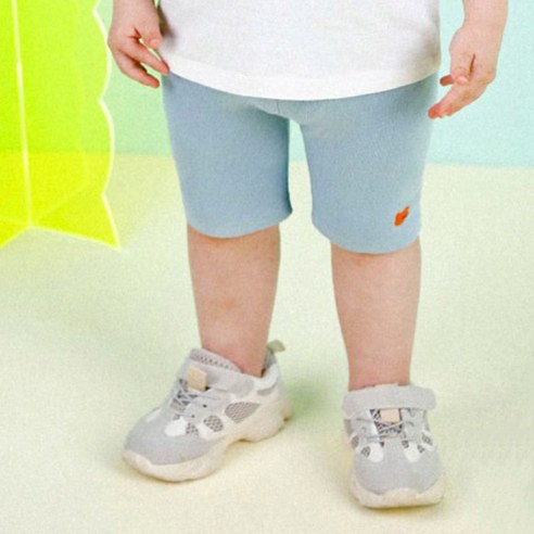 몰리멜리 아동용 탄탄골지 5부 레깅스