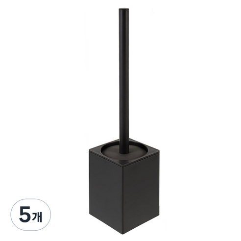 모나코올리브 호텔식 알루미늄 변기솔, 블랙, 5개
