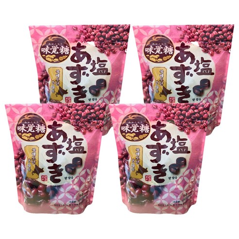 유하미카쿠토 아주끼 팥 맛 캔디, 500g, 4개