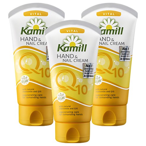 카밀 핸드 & 네일 크림 바이탈 큐텐, 75ml, 3개