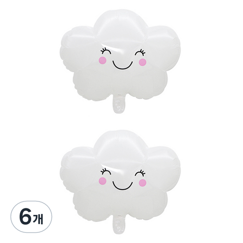 니나마켓 귀여운 파티 풍선, 구름, 6개