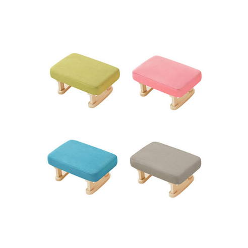 안락한 휴식의 동반자, 하이퍼플래닛 원목 패브릭 스툴 발받침대