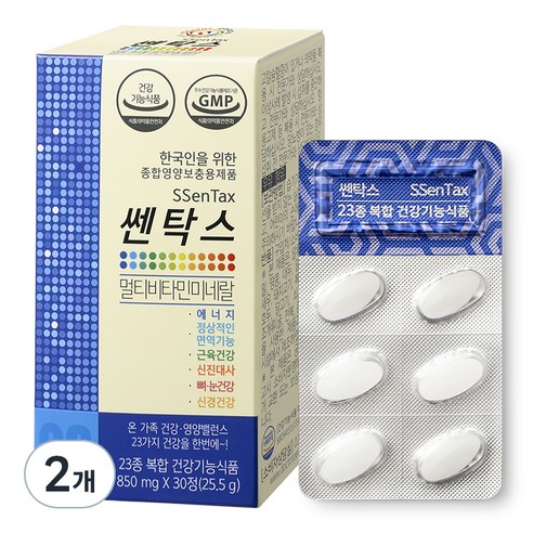 닥터피플 쎈탁스 종합 멀티비타민 미네랄 25.5g, 30정, 2개