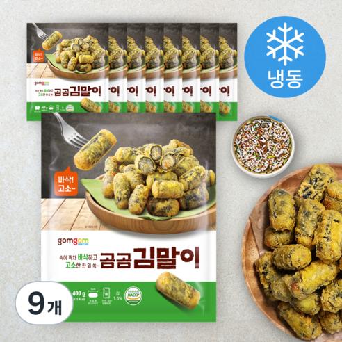 곰곰 김말이 (냉동), 400g, 9개
