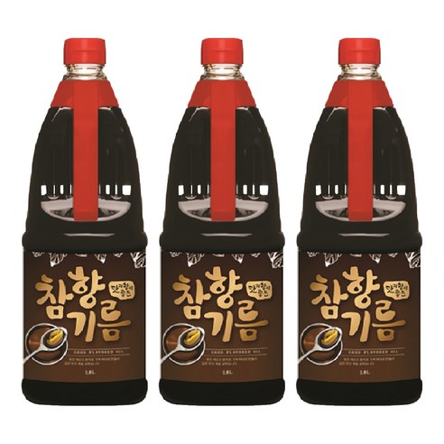 덕화 참향기름, 1.8L, 3개