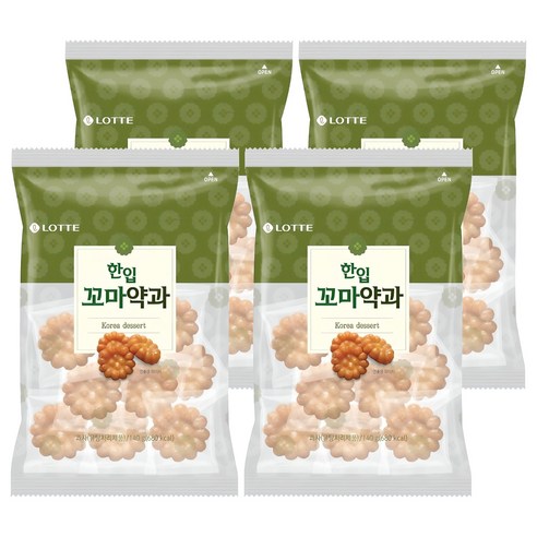 롯데웰푸드 한입꼬마약과, 140g, 4개