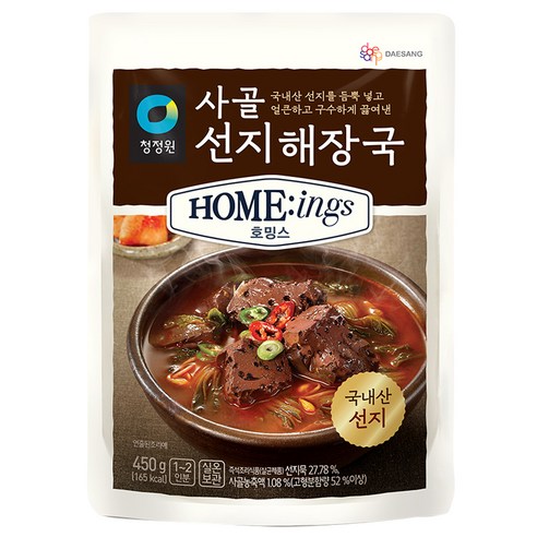 청정원 호밍스 사골선지해장국, 450g, 2개 선지국 Best Top5