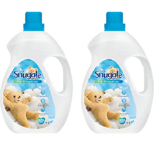   Snuggle Ultra-High Concentrated Fiber Softener Huggable Cotton Original, 4 L, 2 ea