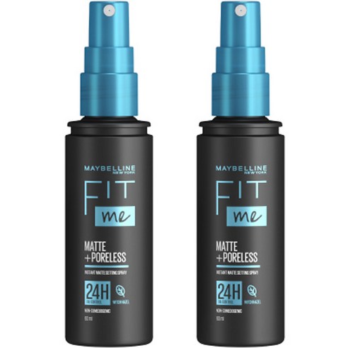 메이블린 핏 미 매트 포어리스 세팅 스프레이, 60ml, 2개