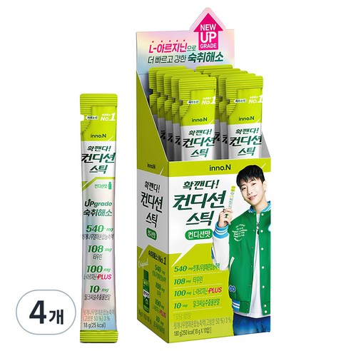 innoN 컨디션 숙취해소 스틱 컨디션맛 180g, 4개