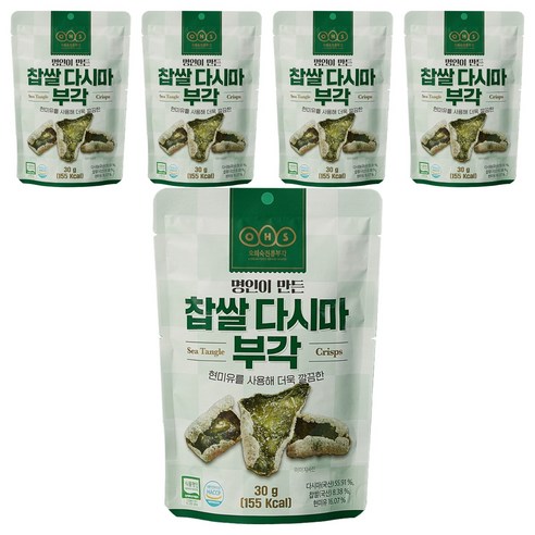 바삭함 속에 숨겨진 깊은 바다의 향, 오희숙 전통 찹쌀 다시마 부각 다시마부각튀각
