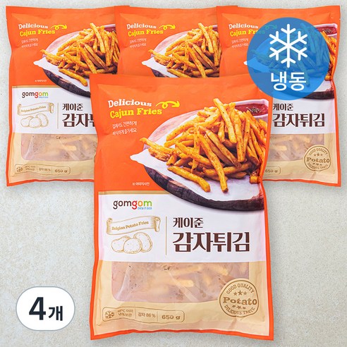 곰곰 케이준 감자튀김(냉동), 650g, 4개