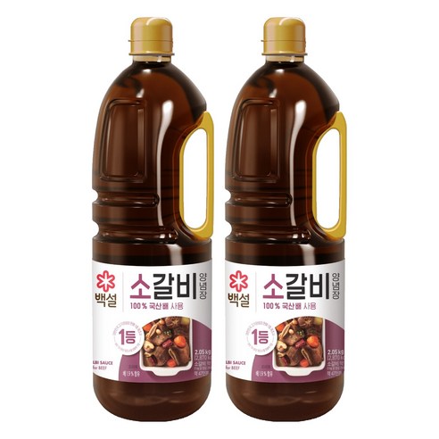 백설 소갈비양념, 2.05kg, 2개
