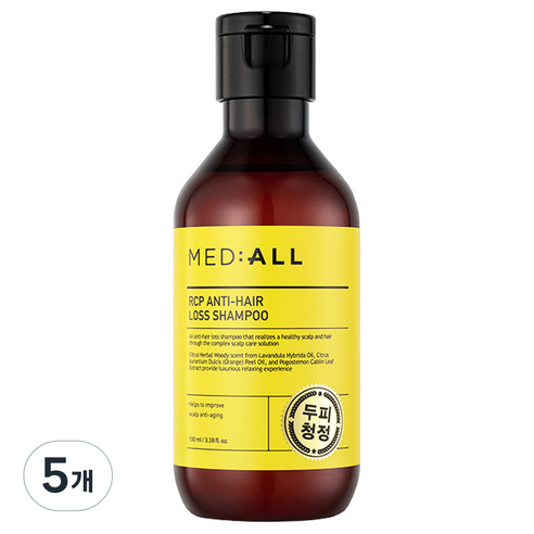 메디올 알시피 안티 헤어 로스 샴푸 우디향, 100ml, 5개