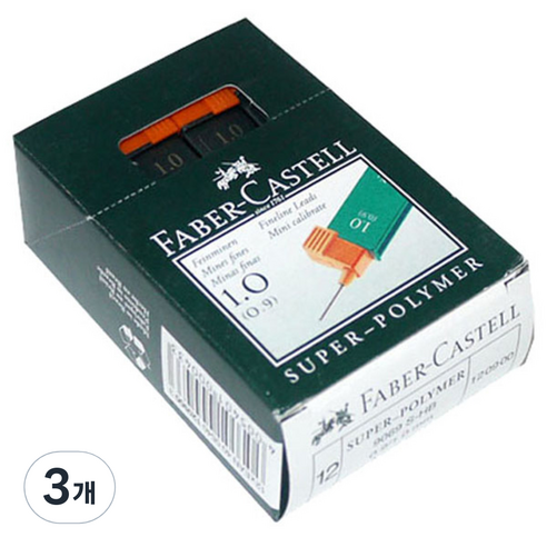 파버카스텔 슈퍼폴리머 1.0 샤프심 HB, 0.9mm, 36개