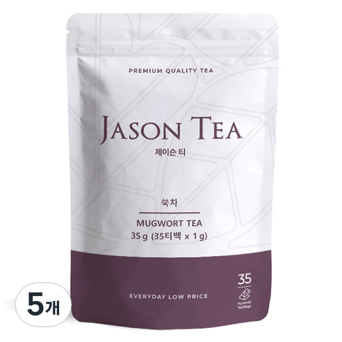 제이슨티 쑥차 35피라밋티백 파우치, 175개, 1g, 5개, 35개입