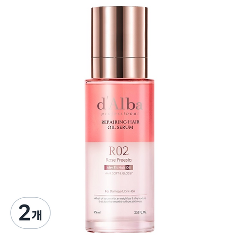 달바 프로페셔널 리페어링 헤어 오일 세럼, 2개, 75ml