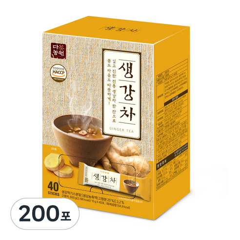 다농원 생강차, 15g, 40개입, 5개